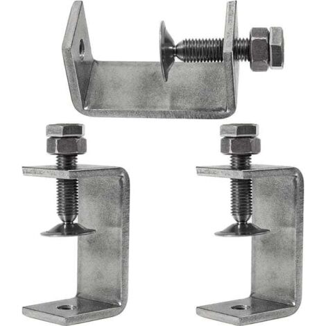 Morsetti a C in acciaio inossidabile 304 per impieghi gravosi da 65 mm, 3 pezzi, per morsetti, pinze e tenditori, utensili per la lavorazione del legno, fai da te e riparazioni