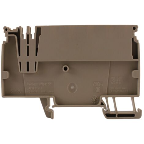 Morsetti di ripartizione modulari, PUSH IN, 2.5 mm², 800 V, 24 A, Beige scuro