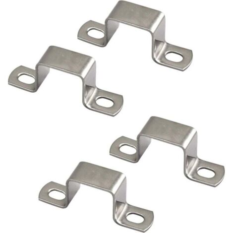 morsetti per tubi quadrati a forma di U in acciaio inossidabile 304, 70 x 70 mm