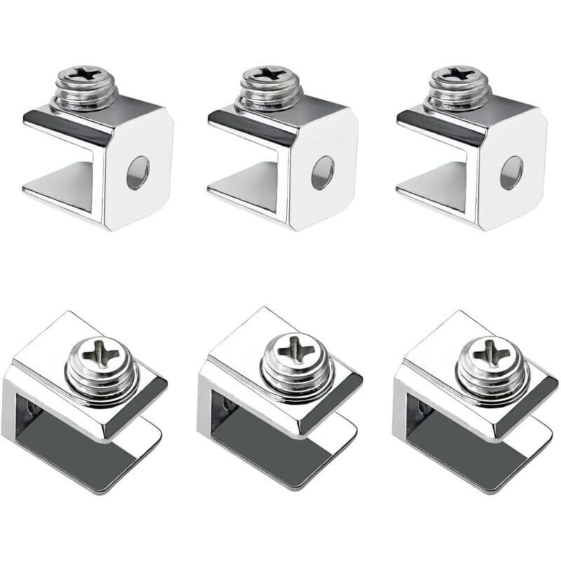 Image of Morsetti per vetro regolabili in lega di zinco KZQ 16 per vetri di spessore 3-8 mm.