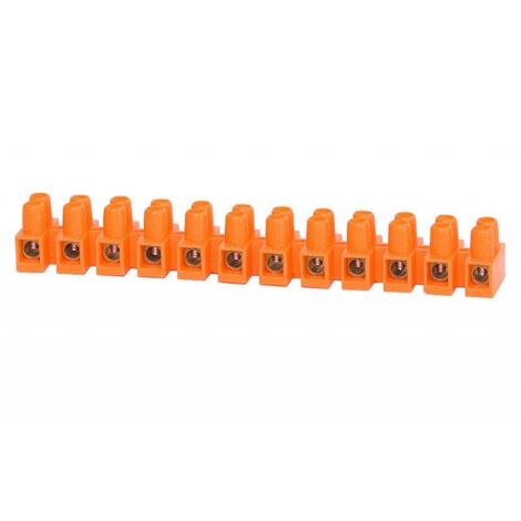 Morsettiera a 12 vie, 4mm2, arancione, ONNLINE