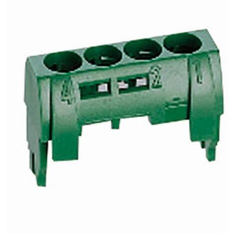 Morsettiera a 4 fori verde IP2x Z-4 004830