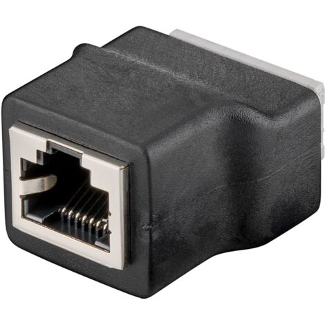 Morsettiera a 8 pin  Presa RJ45 (8P8C), fissaggio con morsetto a pressione.