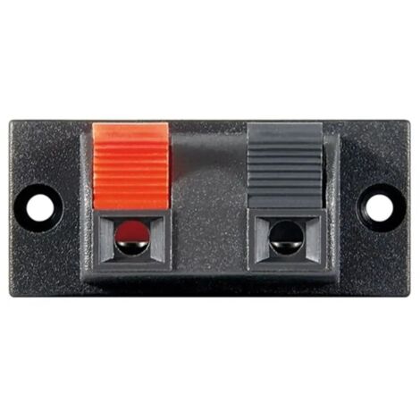 morsettiera altoparlanti audio 2 poli cassa acustica impianto audio 2 fori rettangolare