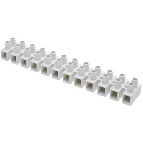 morsettiera elettrica morsetto mammut 4 mm bianco