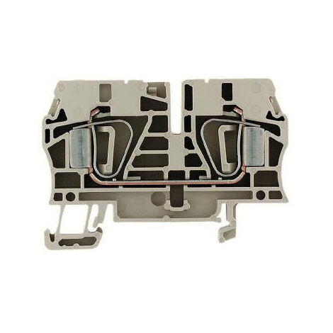 Morsettiera Passante, Molla autobloccante, 6 mm², 800 V, 41 A, Numero di collegamenti 2