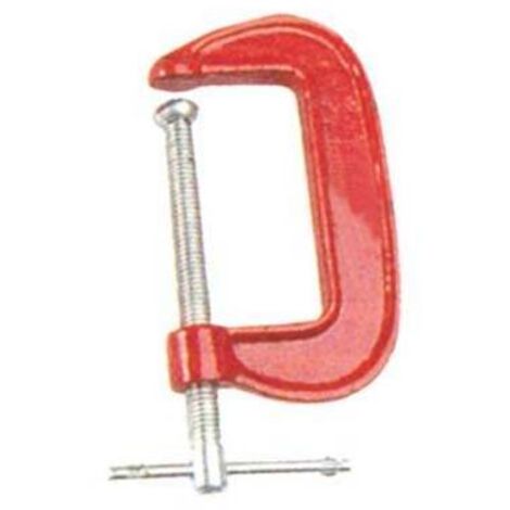 MORSETTO A C EFFE - GHISA MM 100 - 3 pezzi