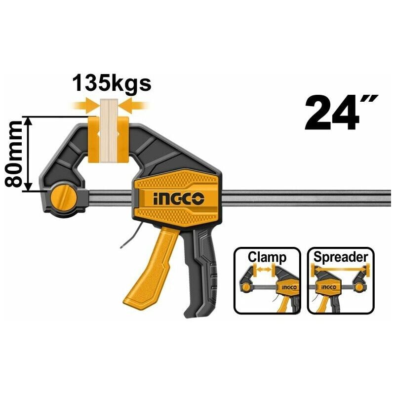 Morsetto a Sgancio Rapido Strettoio 80x600 mm 24