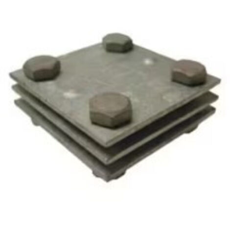 Morsetto A 'X' Zincato Per Piatto ( SEM cod. 5010 )