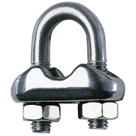 MORSETTO ACCIAIO INOX P/FUNE D 4 MM- 30,0 pz
