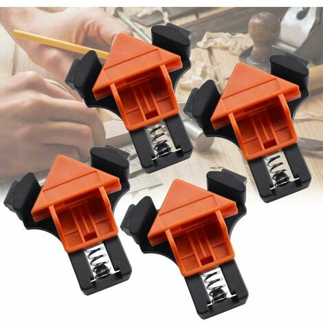 Morsetto ad angolo da 4 pezzi Morsetto ad angolo retto regolabile Morsetti ad angolo esatto Morsetto ad angolo a 90 ° Morsetto ad angolo Morsetto ad angolo