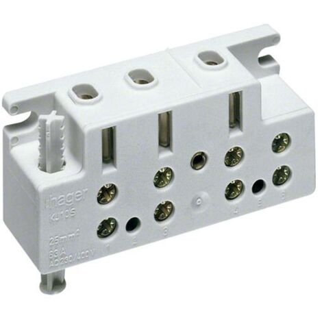 Morsetto contatore Hager kj10s corrente alternata bloccabile
