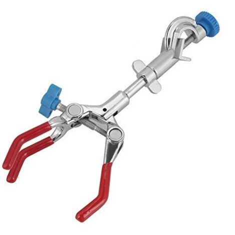 Morsetto da laboratorio FTVOGUE Morsetto professionale con estensione girevole a tre punte regolabile, morsetto a stantuffo per uso industriale in laboratorio