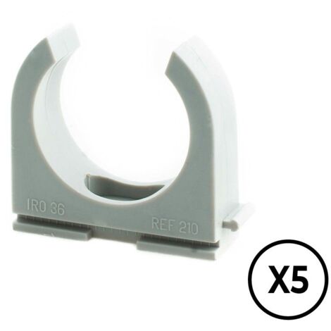 MORSETTO DI FISSAGGIO PER TUBI IN PVC 16MM (SACCHETTO-5 UNITÃ€)