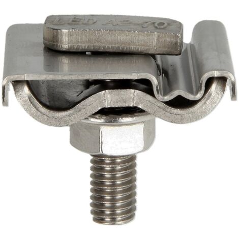 Morsetto di messa a terra Dehn uek 8.10 aq4 50 acciaio inox 8-10 mm