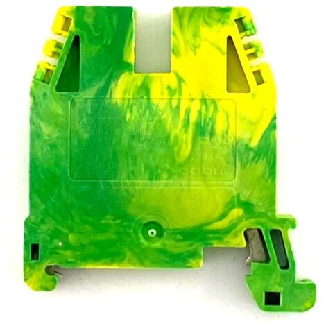 Morsetto di terra, 4mmq, giallo verde