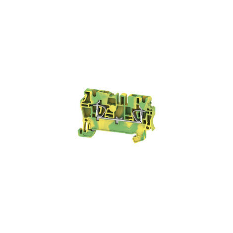 Morsetto di terra, Molla autobloccante, 2.5 mm², 300 A (2,5 mm²), Verde/giallo