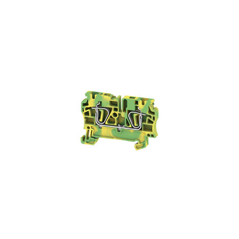 Morsetto di terra, Molla autobloccante, 4 mm², 480 A (4 mm²), Verde/giallo