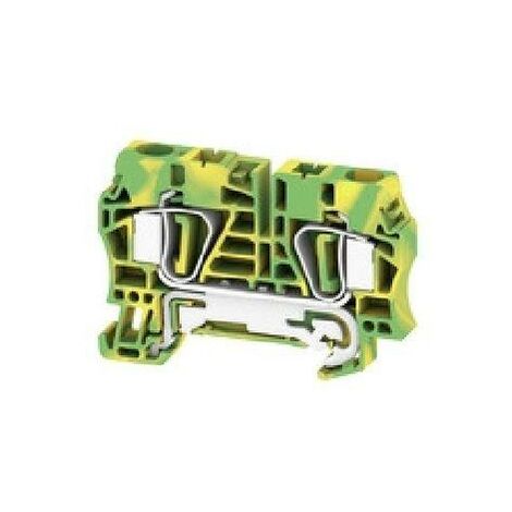 Morsetto di terra, Molla autobloccante, 6 mm², 720 A (6 mm²), Verde/giallo