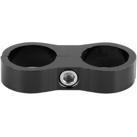 Morsetto divisorio per tubo flessibile 12AN in lega di alluminio, adattatore per tubo flessibile olio/carburante, colore nero