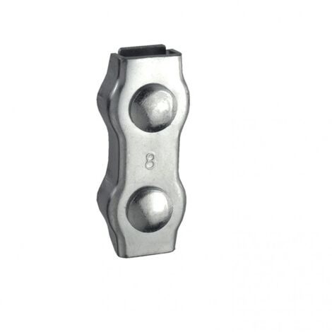 Morsetto Duplex per funi 5 mm. in acciaio zincato 4 pz.