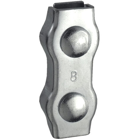 Morsetto "Duplex" per funi 6 mm. acciaio zincato