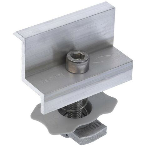 Morsetto Finale in Alluminio per Fotovoltaico con Cornice Fischer PM F35