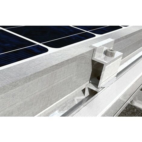 FISCHER SISTEMI DI FISSAGGIO Morsetto Finale in Alluminio per Fotovoltaico con Cornice Fischer PM F40