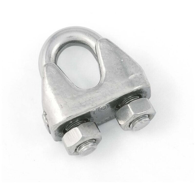 Morsetto zincato funi d 3 mm pezzi 4 Masidef
