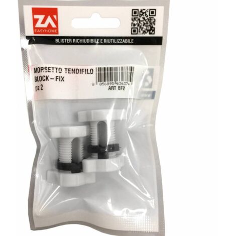 Morsetto Nylon Regolabile Per Filo 0/6 Mm 2 Pz