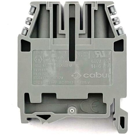 Morsetto passante standard Cabur 10mmq Grigio CBC10GR