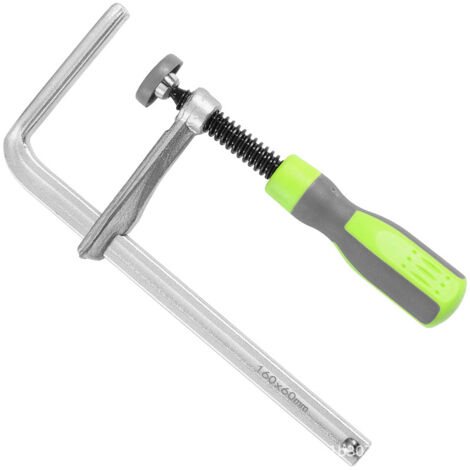 Morsetto per binario di guida MFT da 1 pezzo 120x60mm per sistema di binari di guida, forza di serraggio di 220 kg Manico in plastica verde