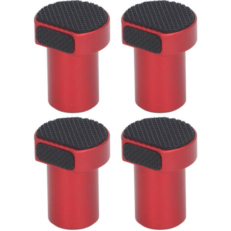 Morsetto per cani da banco in lega di alluminio da 4 pezzi con cuscinetti antiscivolo 19 mm 3/4 pollici Accessori per fori per la lavorazione del legno per cani da banco Rosso