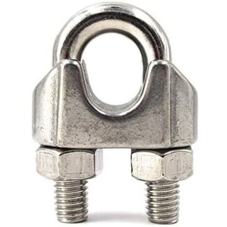 Morsetto per cavi metallici KZQ, fascette stringitubo in acciaio inossidabile 304, M2, 20 pezzi