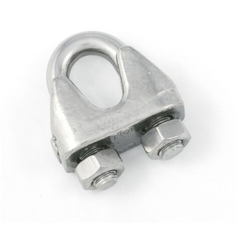Morsetto per funi Ø 3 mm. in acciaio zincato 2 pz.