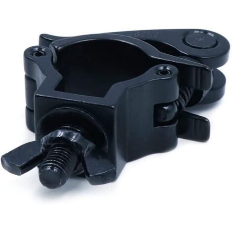 Morsetto per luce da palco in alluminio nero per luce da palco principale, adatto a tubi con diametro esterno di 1,2-1,4 pollici (32-35 mm), 165 libbre/75 kg