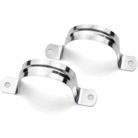 Morsetto per tubo a U in acciaio inossidabile 304 da 40 mm, anello di collegamento, morsetto per tubo, morsetto per scheda, fissaggio per tubo a sella a forma di U, 16 pezzi
