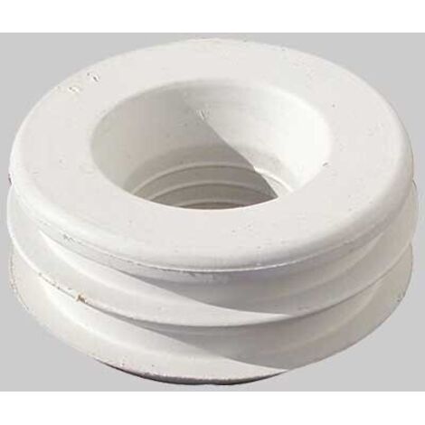 MORSETTO PER WC IN GOMMA BIANCA - 55 x 30