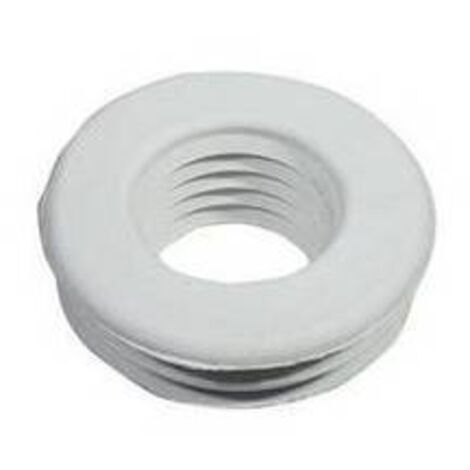 MORSETTO PER W.C. IN GOMMA BIANCA Dm. Est. 76 Diam. mm. 30 G.M.P
