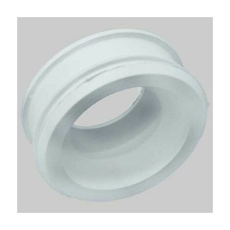 MORSETTO PER WC IN GOMMA BIANCA Ø est. mm 60 / int. mm 40÷45