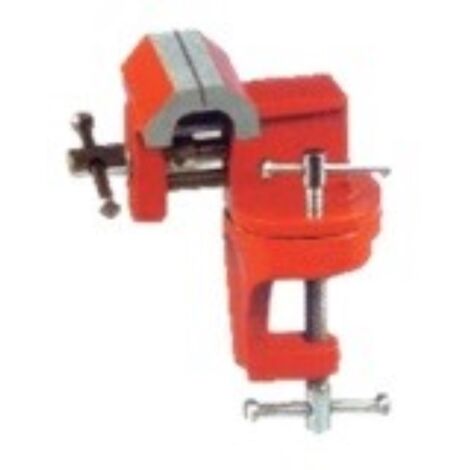 Morsetto pesante base girevole vite a galletto ghisa acciaio 60 mm - oreca new