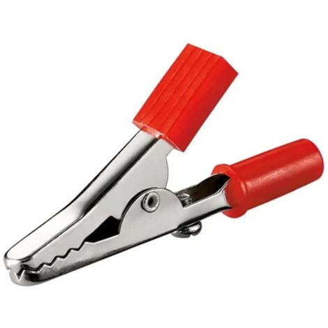 morsetto pinzetta a coccodrillo 45 mm clip coccodrillo isolato rosso 10 pezzi