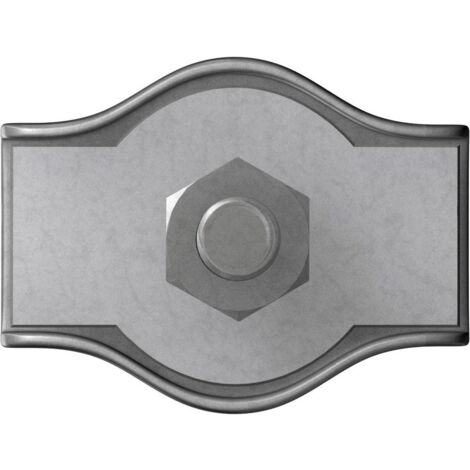 Morsetto serracavi 2 mm Acciaio galvanizzato zinco dörner + helmer 4814384 20 pz.
