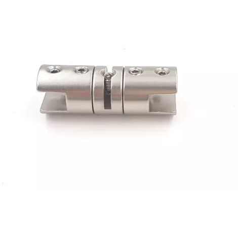 MORSETTO TAHUMA DOPPIO per VETRO 7 mm per FUNE d.2 mm