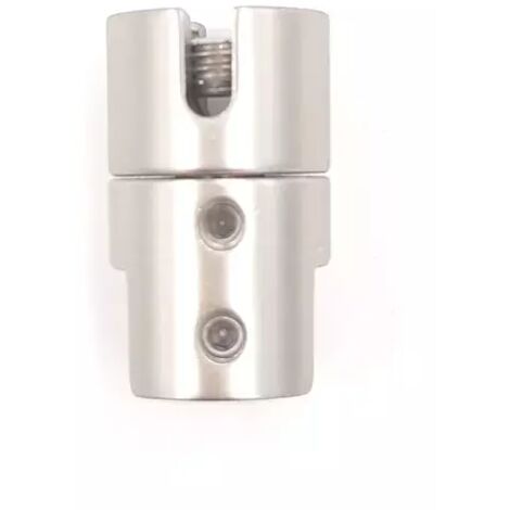 MORSETTO TAHUMA per VETRO 11 mm per barra d.4 mm