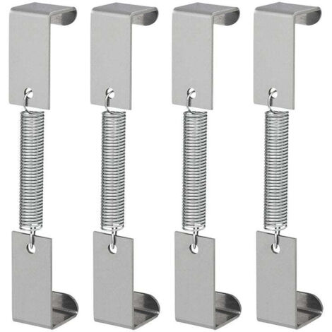 Morsetto targa con molla - set di 4 pezzi