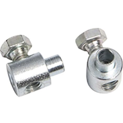 Morsetto zincato vite laterale mm  3,0 cf=pz 4 (5 confezioni)