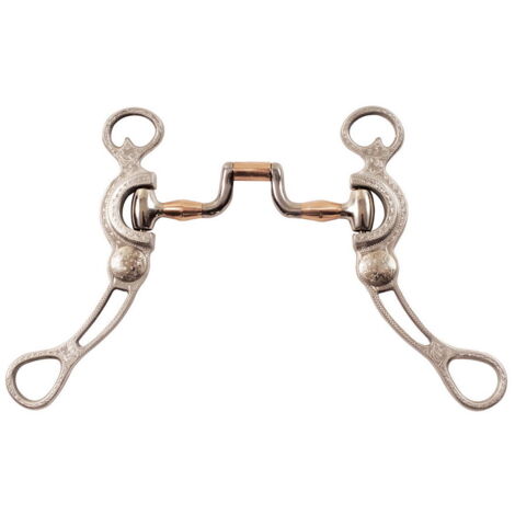 Morso correctional alluminio ponte in rame aste decorate e forate