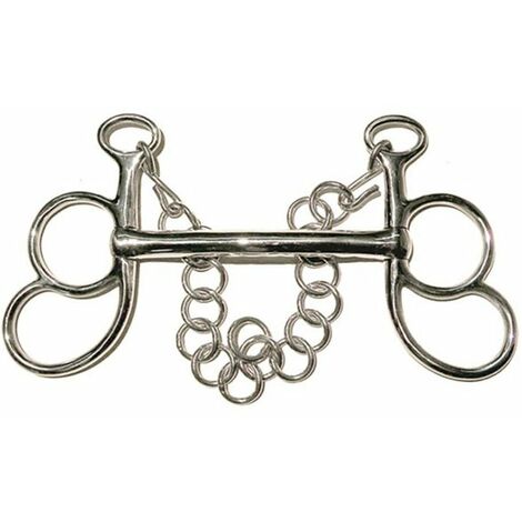 Morso da carrozza intero in acciaio inox: 13,5, Argento