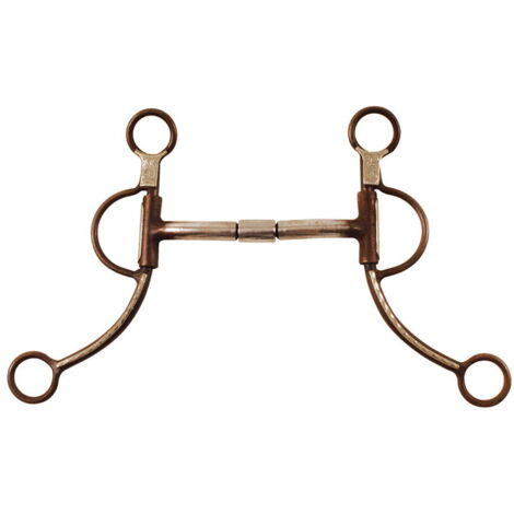 Morso western in ferro brunito con semisnodo ad aste lunghe